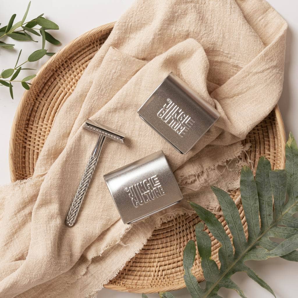 Jungle Culture - Vente Rasoir - Rasoirs de sûreté métalliques réutilisables - 10 lames incluses21