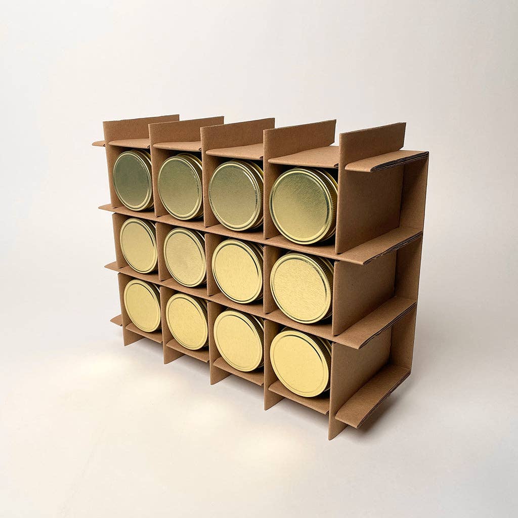 Flush Packaging - Wholesale Gift Box - 12 oz Canning Jar 12-Pack Shipping Box™3