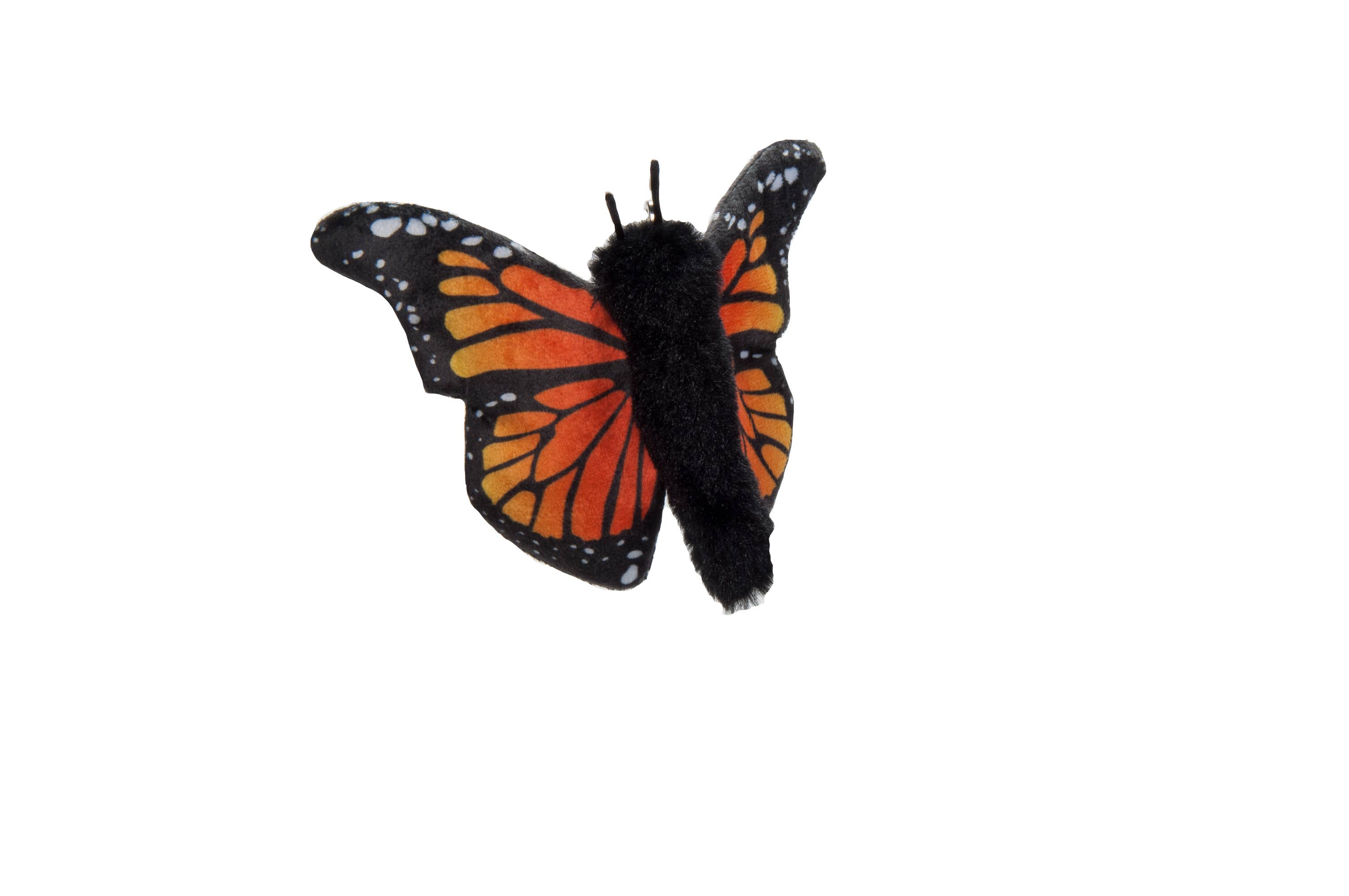 The Petting Zoo - Wholesale Keychain - Kids - Key Chain  Orange Monarch Butterfly 5"  Backpack Clips0