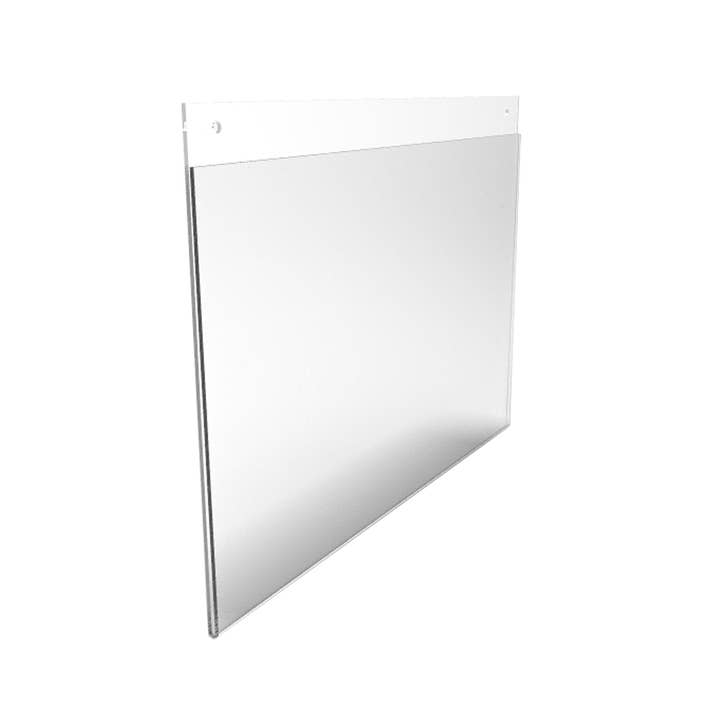 FIXTUREDISPLAYS – Großhandel Bilderrahmen – Wandhalterung für Schilder, klarer Acrylbilderrahmen, transparenter Posterrahmen 12061-11X8.5-6PK