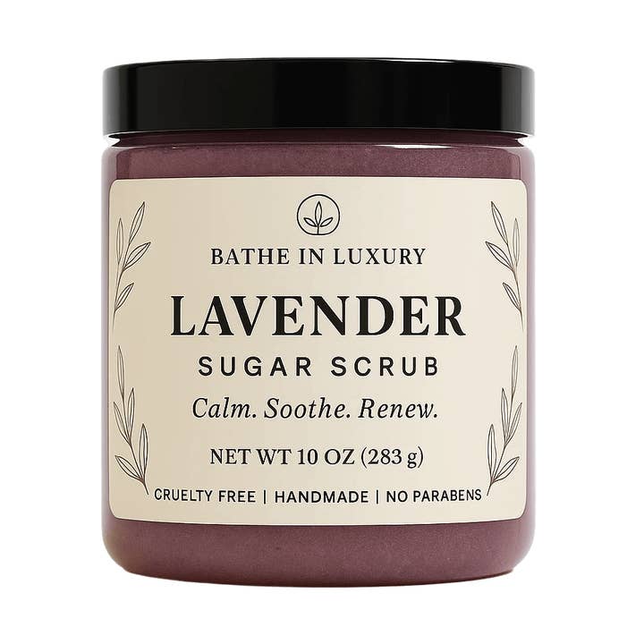 Esfoliante de Açúcar de Lavanda por atacado de Bathe in Luxury