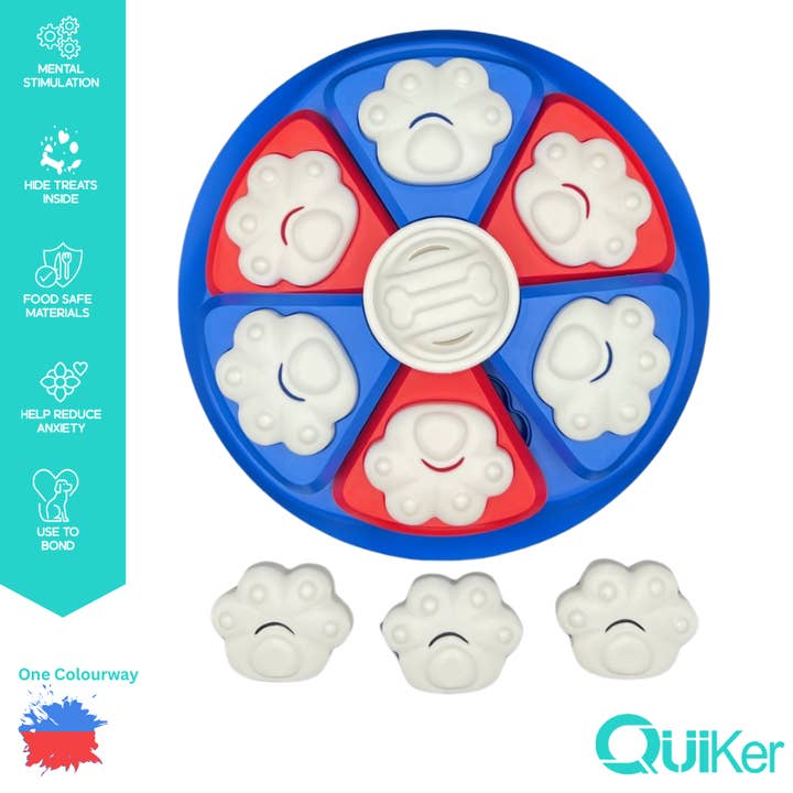 Quiker Pet Products - Wholesale Pet Toy - Dog - Pizza Puzzle Toy - Dog Toy - Brain Training1
