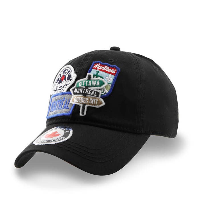 Montreal Multi-patch Casual Classic Cap for wholesale by Northern Icons Canada