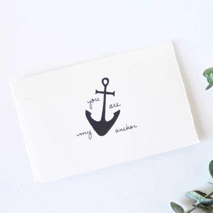 Love Greeting Card - My Anchor for wholesale by Little Shop of ElleSee