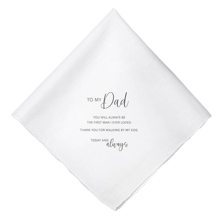 Mouchoir souvenir de mariage Lillian Rose To My Dad pour la vente par Lillian Rose