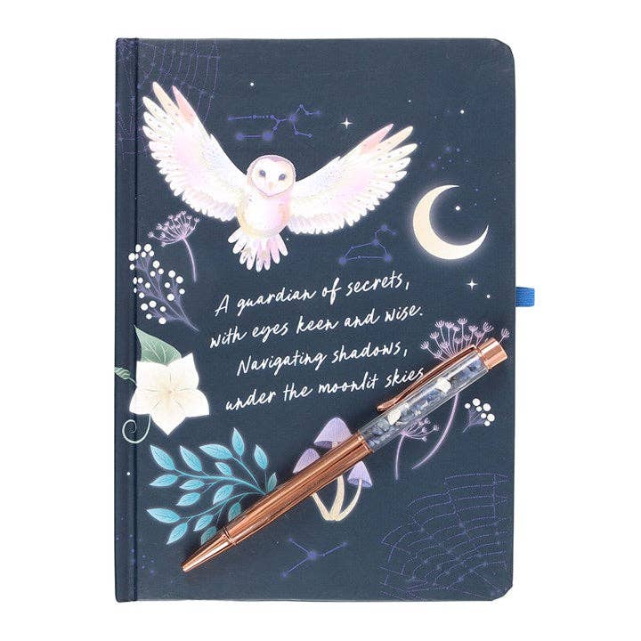Something Different Wholesale - Wholesale Journal/Diary - Night Owl Journal with Sodalite Pen
