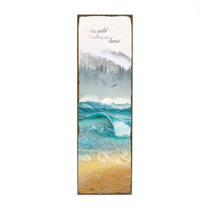 The Wild Is Calling - Timber Wall Art for wholesale by Cedar Mountain Studios