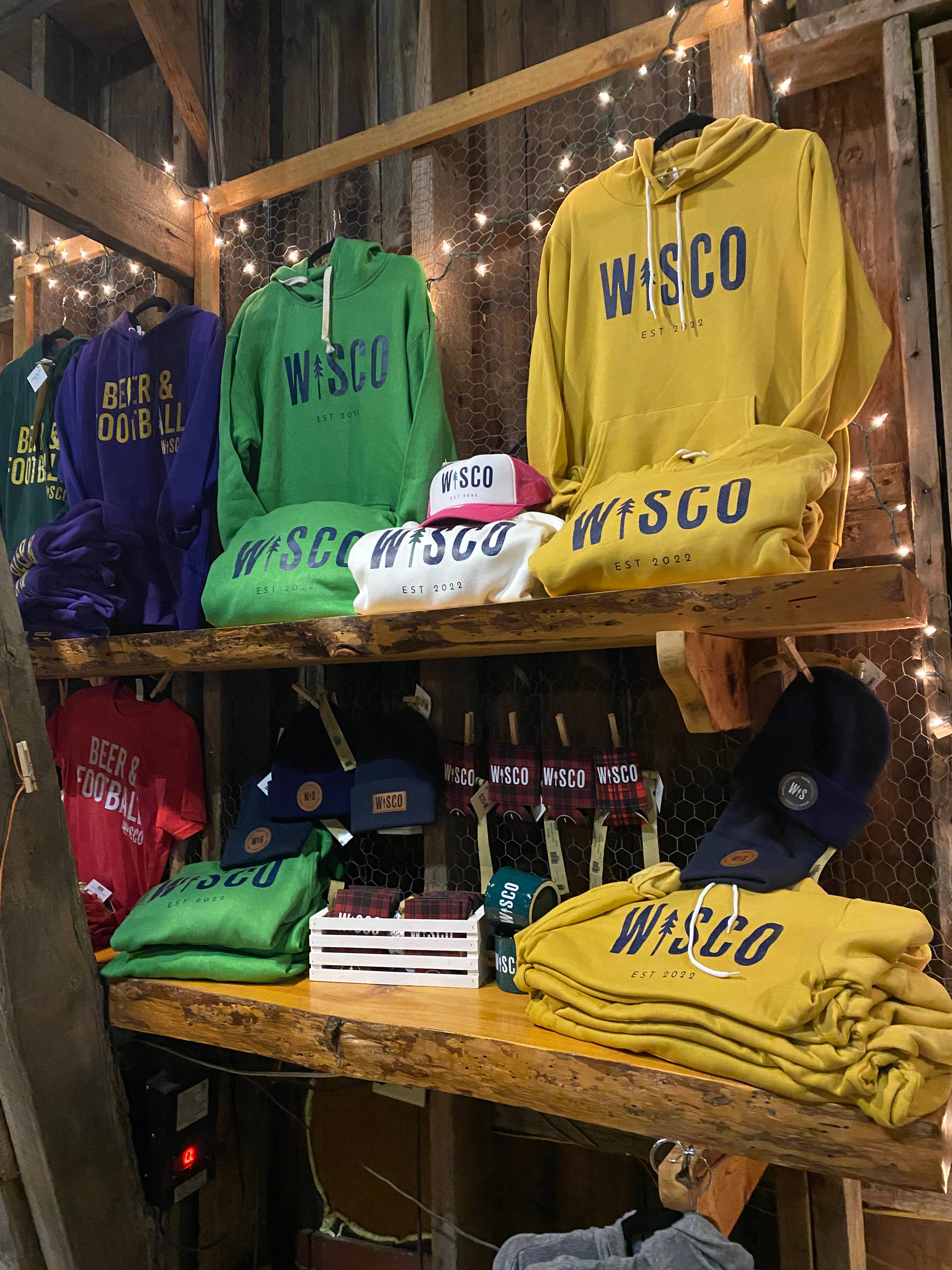 Wisco Clothing Co. - Wholesale Hoodie - Unisex - WISCO Green Navy Unisex Hooded Sweatshirt3