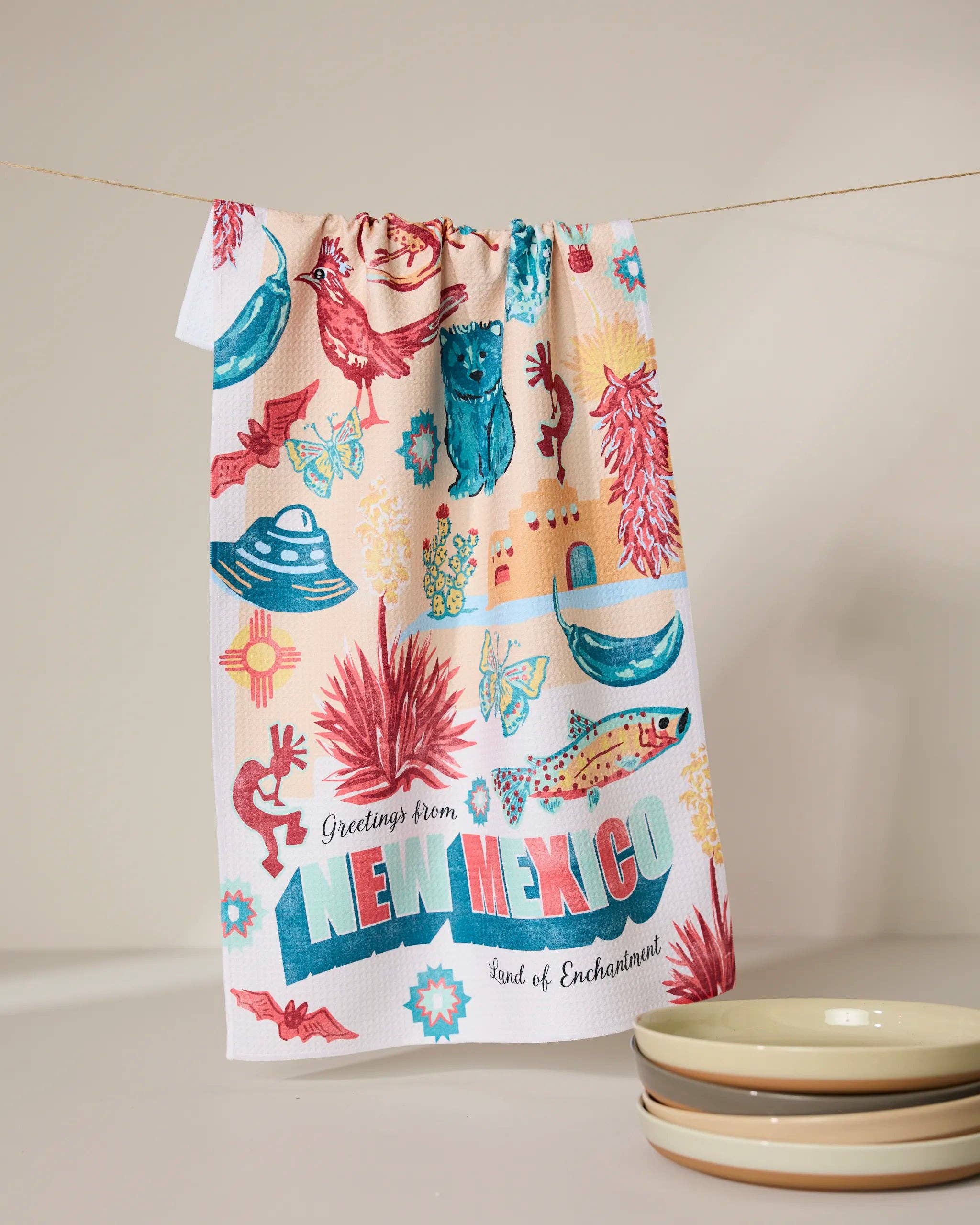 Geometry - Wholesale Tea Towel - Greetings From New Mexico Tea Towel0