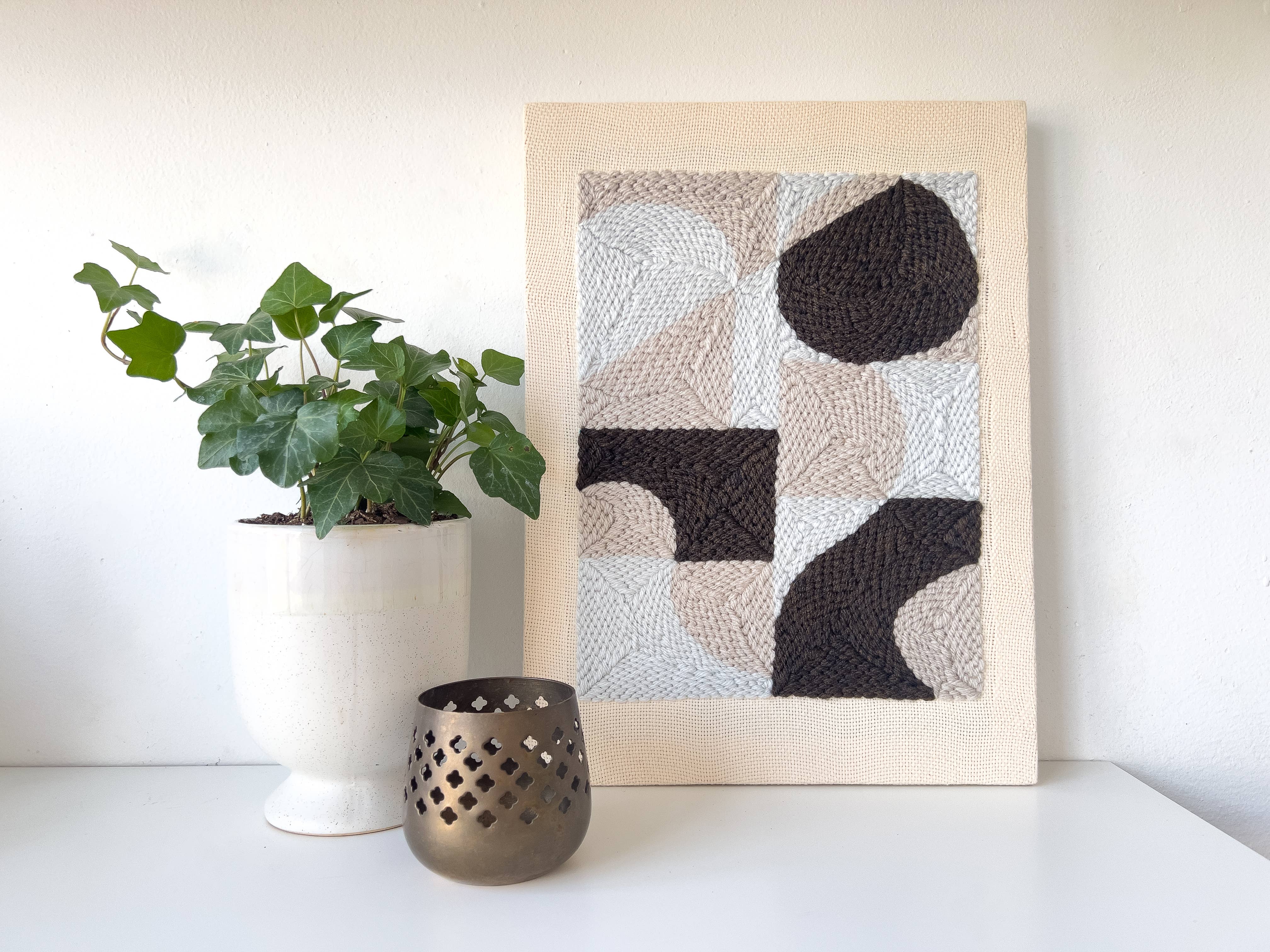 Both Hands Crafts - Wholesale DIY Craft Kit - "Fractal" - Beginner Punch Needle Kit - Wall Art4