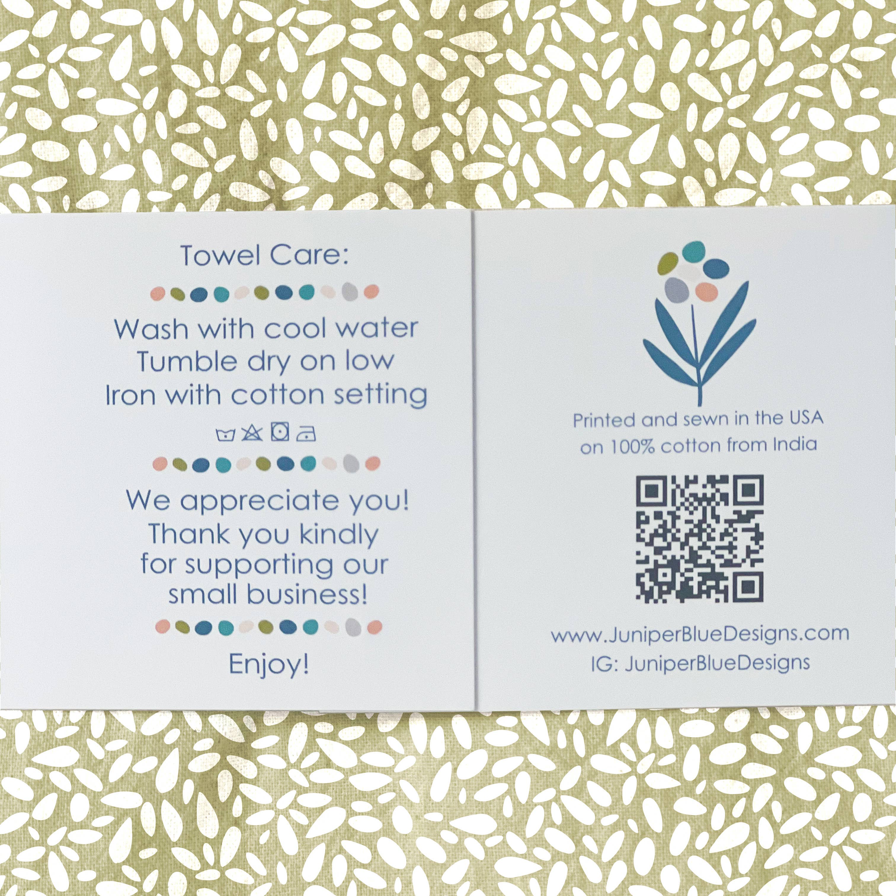 Juniper Blue - Wholesale Tea Towel - Beets Tea Towel2