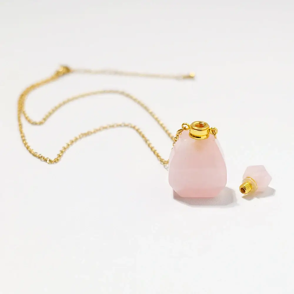 Crystolver (We Cover All Import Fees) - Wholesale Pendant/Charm Necklace - Gemstone  Essential Oil  Bottle Pendant Necklace8