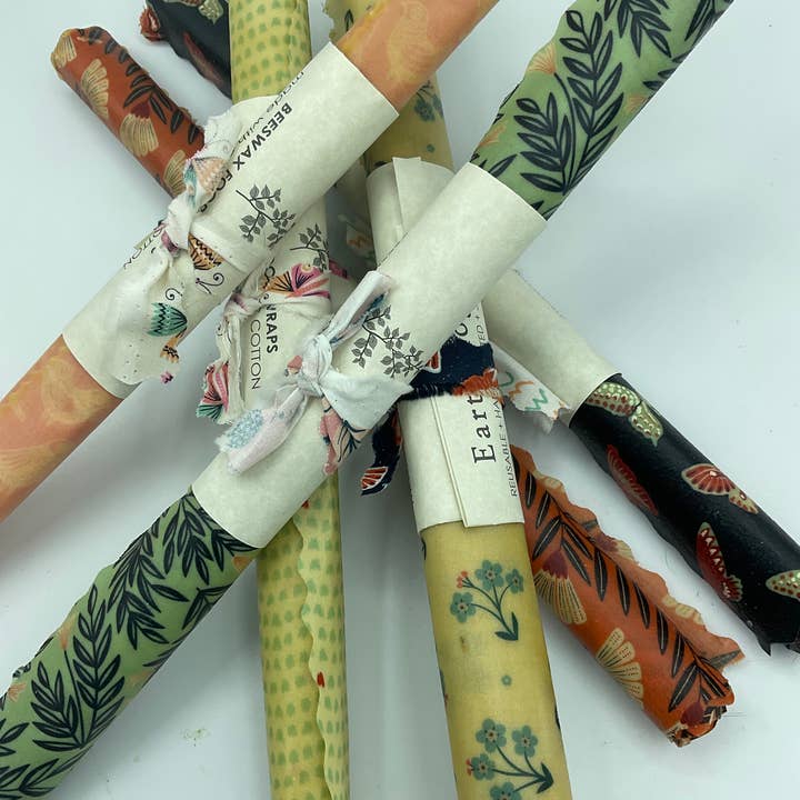 Earthology – Engroshandel Indpakning/pose til opbevaring af mad – Enkelt Stor Bivoks Wraps2