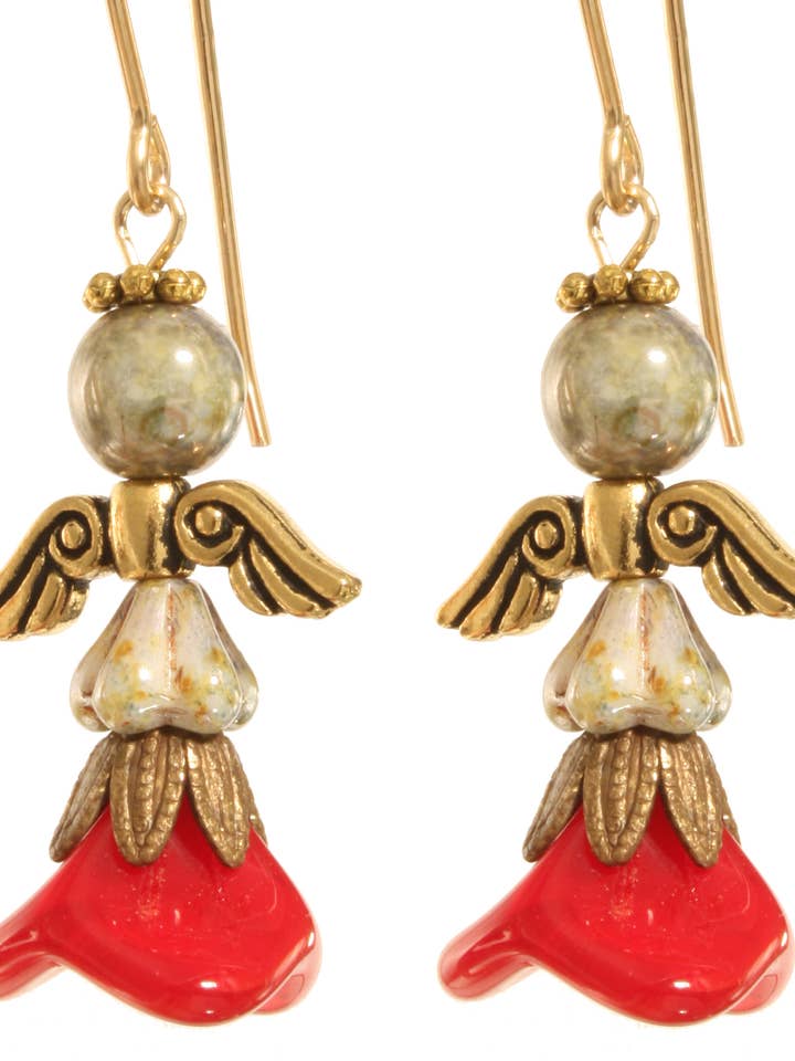 Yofiel Angel Earrings - 14 Kt Goldfilled for wholesale by Ardent Designs