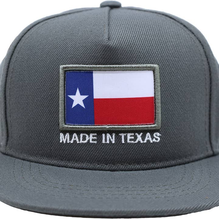 Kids Flat Bill Cap - "Made In Texas" for wholesale by East Texas Sales & Service