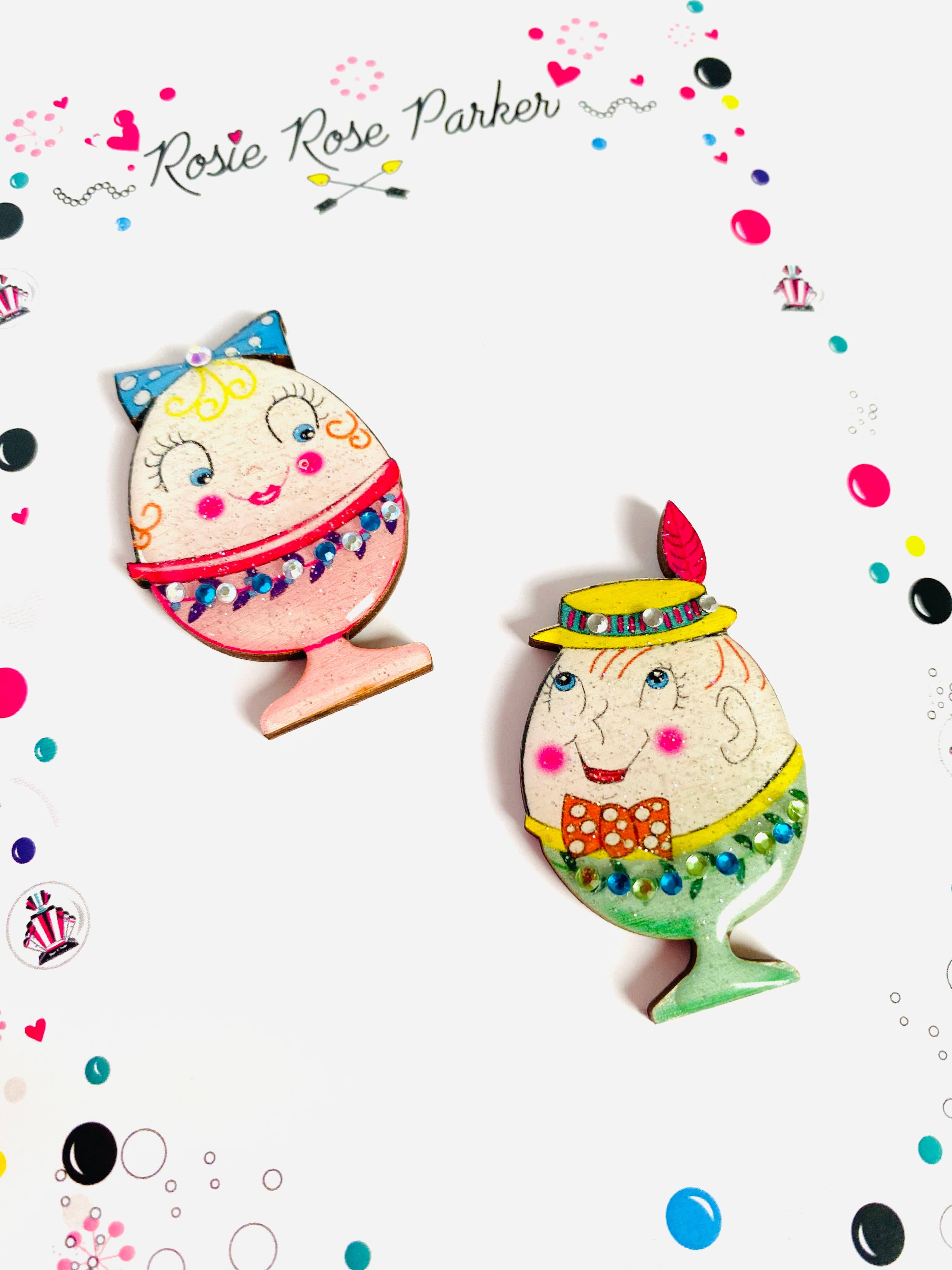 Rosie Rose Parker - Wholesale Broche - Broches met paaseieren, retro broche, eigenzinnig cadeau6