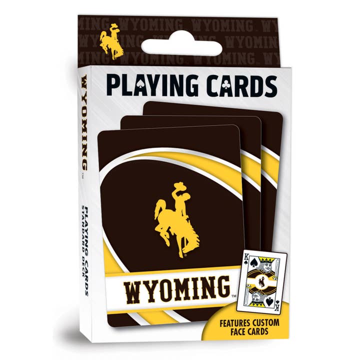 Wyoming Cowboys Playing Cards for wholesale by Masterpieces Puzzles