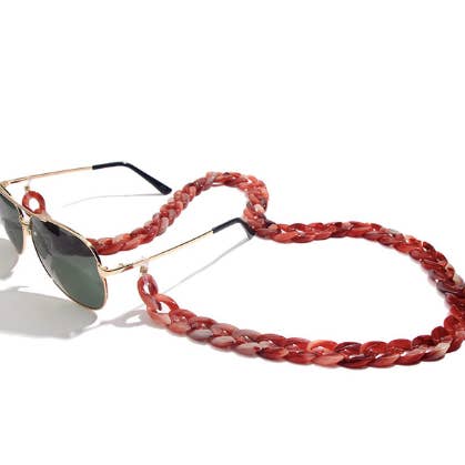 Reddish White Eyeglass Chain - Oversized for wholesale on Faire4