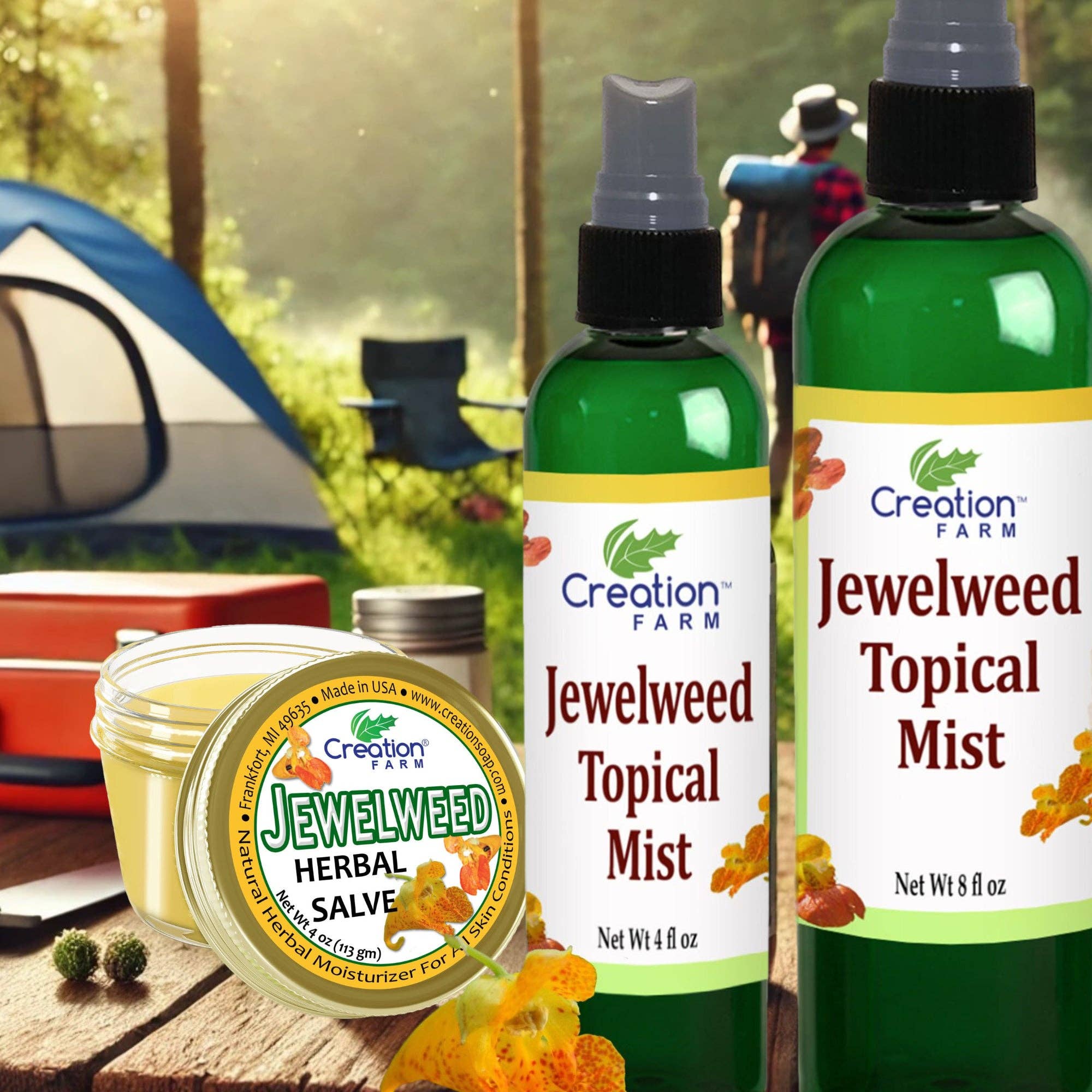 Creation Farm Inc - Wholesale Insect Repellent - Jewelweed Topical Mist 4 Oz Soothes Poison Ivy And Poison Oak Bee Stings Sumac And Oak With Aloe Vera Extract5