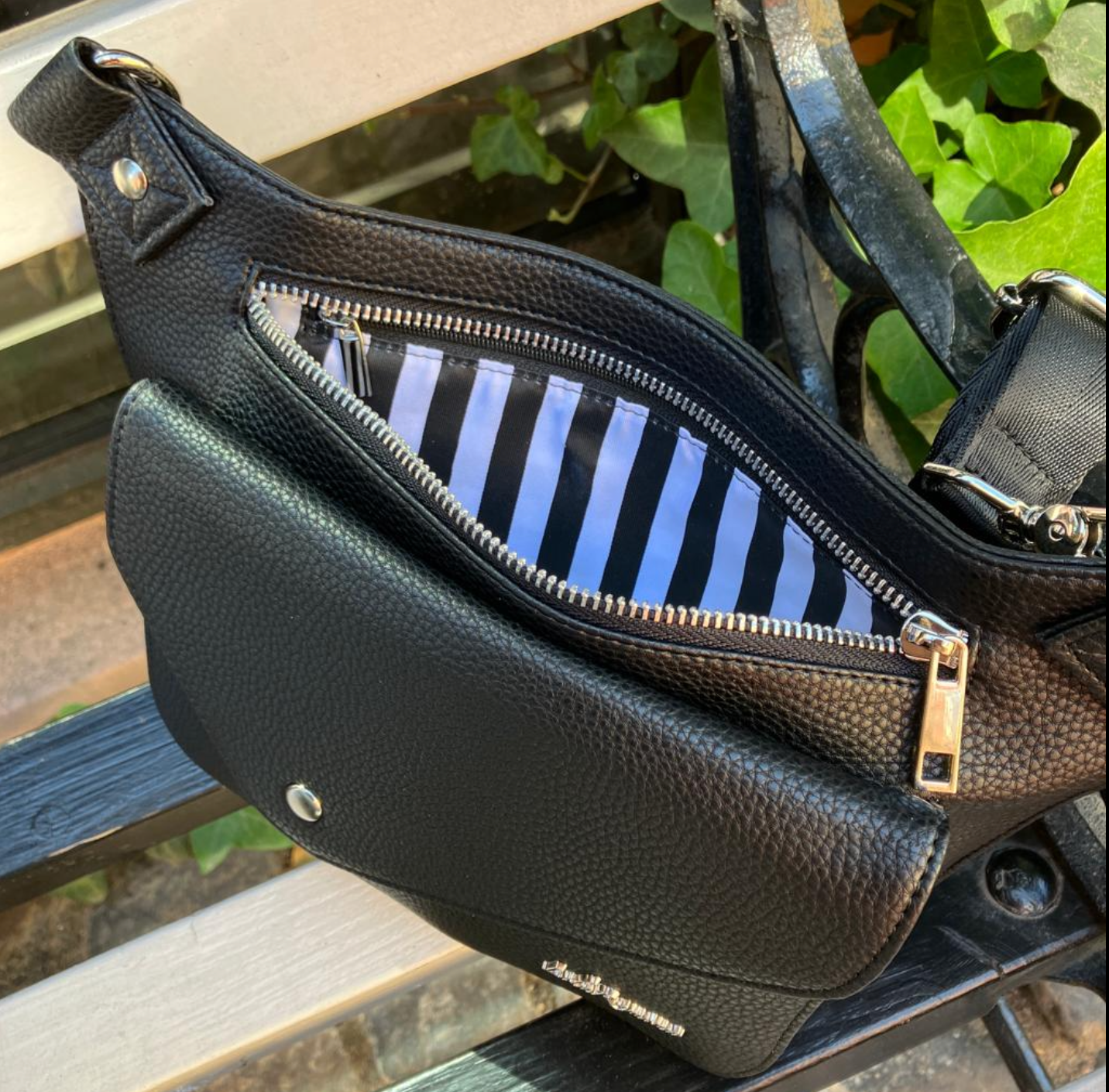 Lola Ramona - Wholesale Belt Bag - Women's - Harper Black Vegan - Belt Bag2