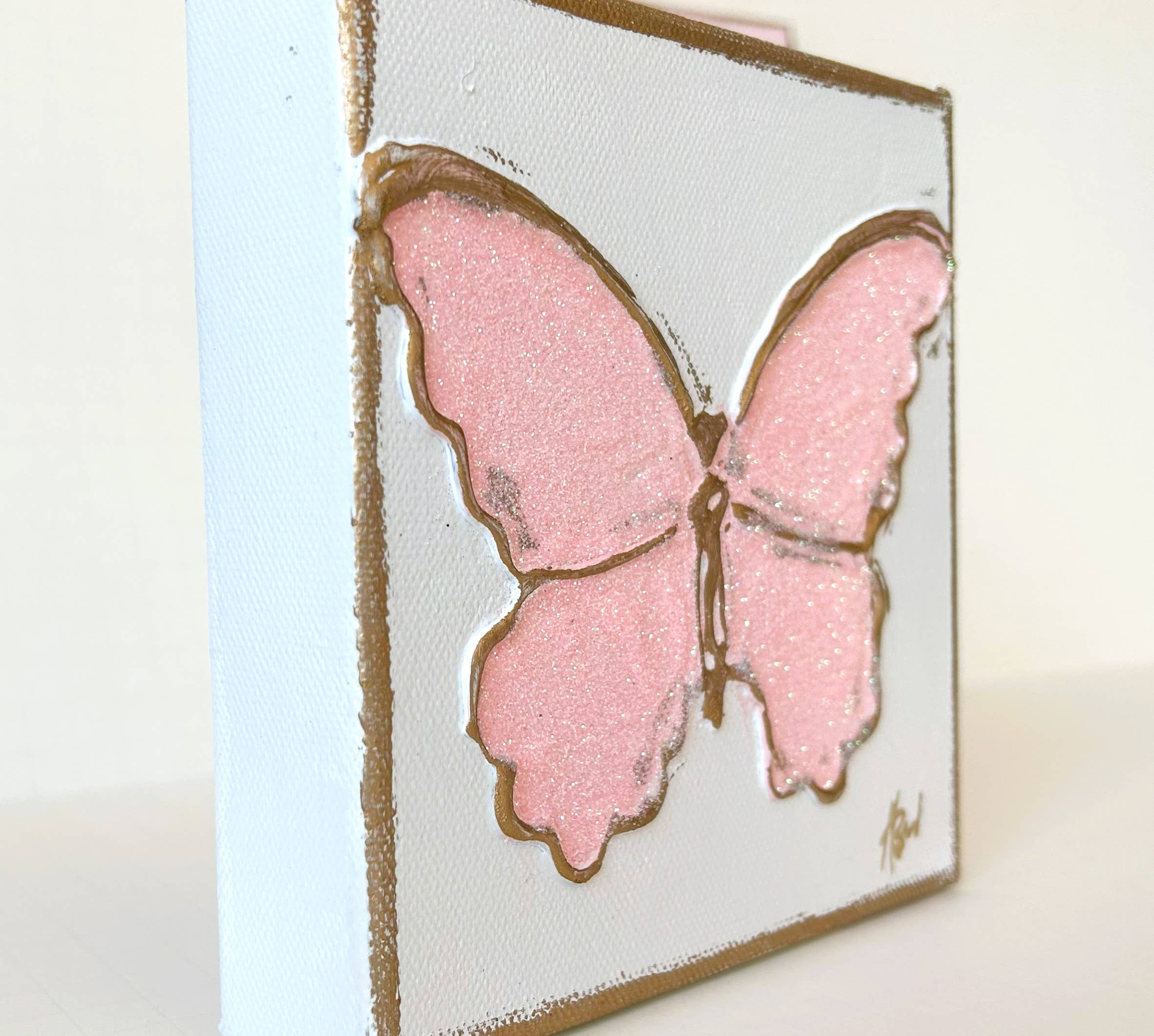 Coddiwomple - Wholesale Schilderen/Tekenen - Glittervlinder op canvas studentenvereniging collegiale slaapzaal tiener1