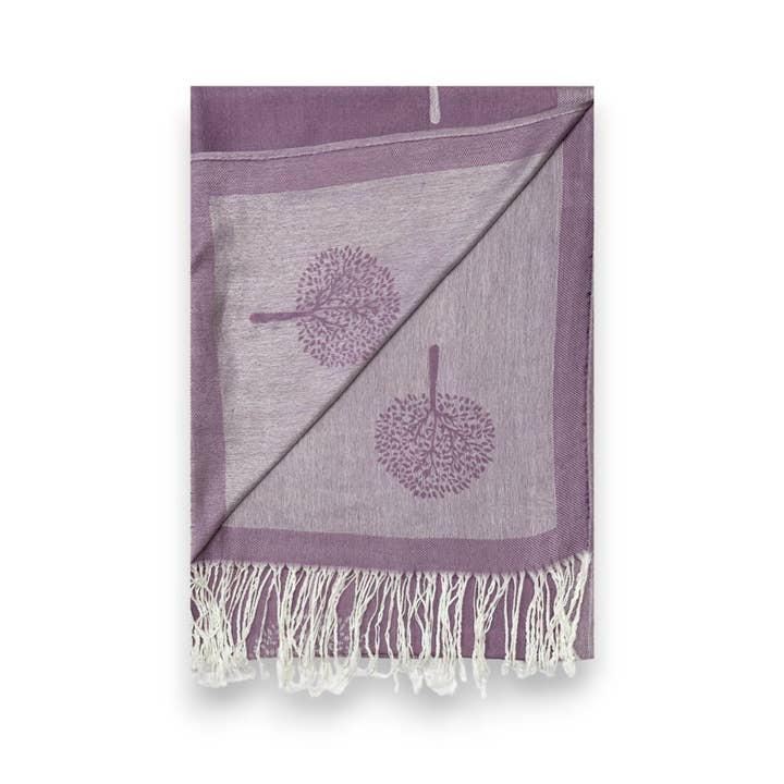 Lili Scarves (US Duty Free) – wholesale Scarf – Women's – Reversible Tree Print Pashmina Scarf9