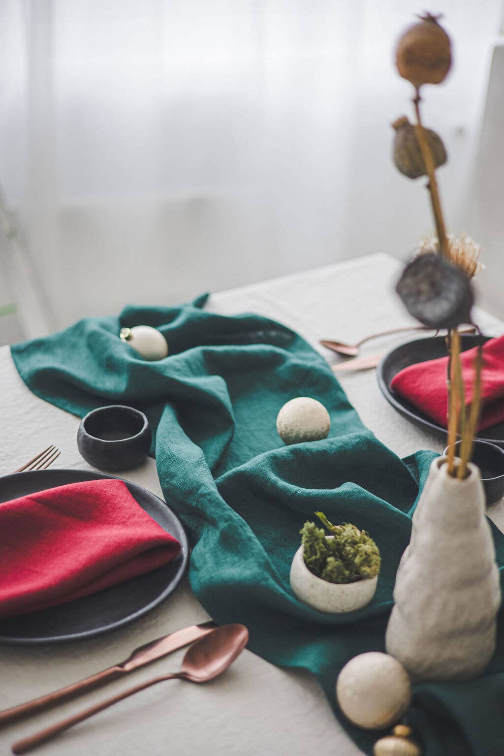 Epic Linen - Vendita all'ingrosso Runner - Runner da tavola in lino lavato naturale, 20 colori5