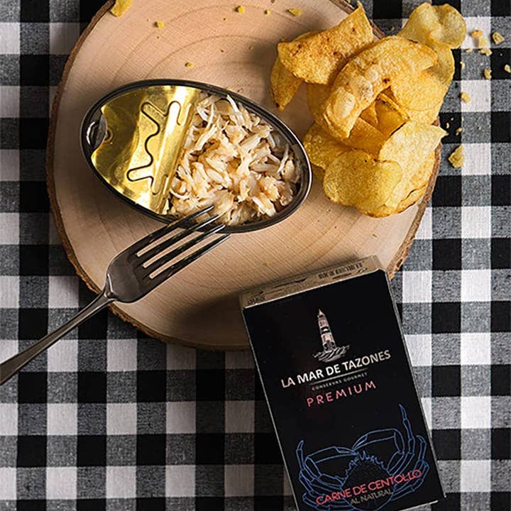 Made in Spain - Wholesale Tinned Fish - Premium Natural Spider Crab Meat, La Mar de Tazones