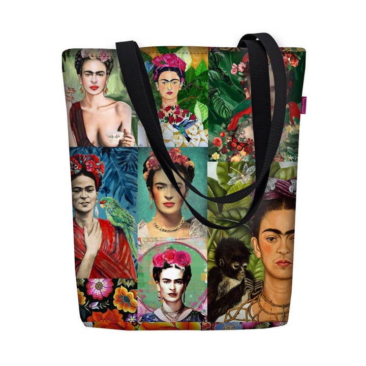 IngrossoBertoni by INCI Srl - Wholesale Tote Bag - Women's - Modern Frida Sunny Bertoni Line Canvas Shoulder Bag0