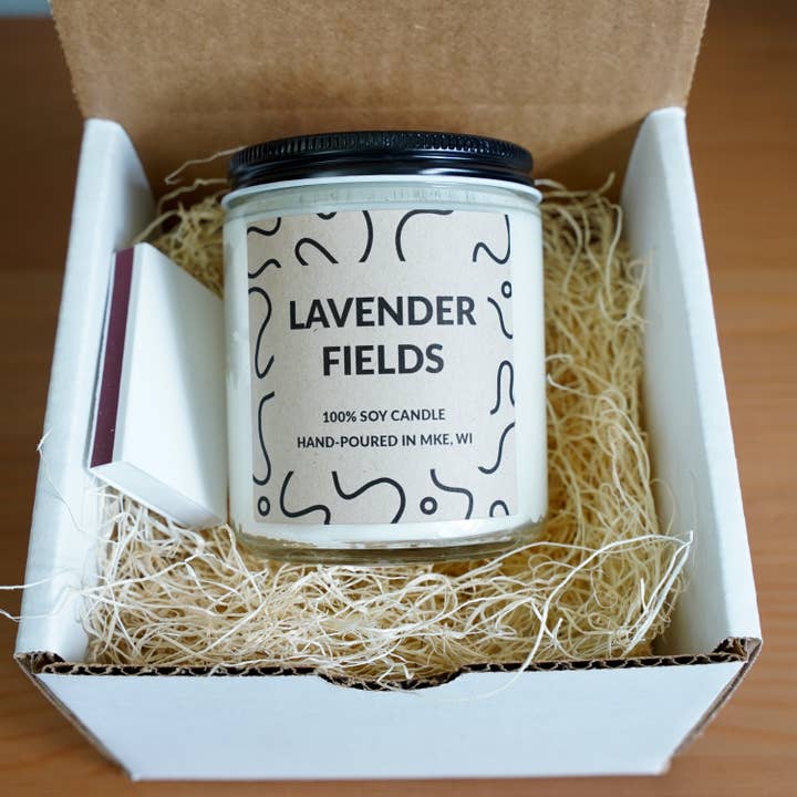 Sweet Little Candle Co - Wholesale Jar/filled candle - Lavender Fields1