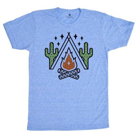 Campfire Cactus - Heather Blue for wholesale by The Poster List