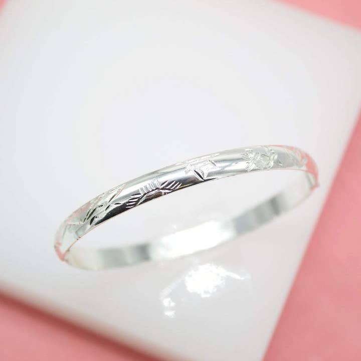 MIA Jewelry - Vendita all'ingrosso Bracciale a polsino - Bracciale rigido da polso riempito in rodio 18K