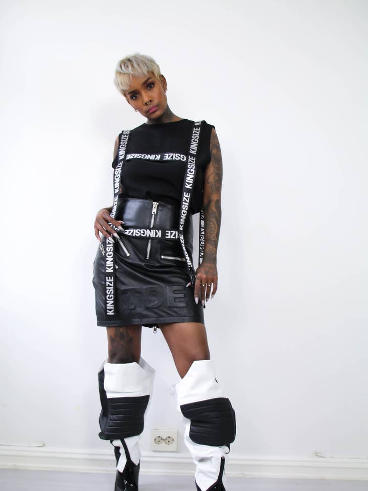 X08 leatherskirt for wholesale by TOO DAMN EXPENSIVE