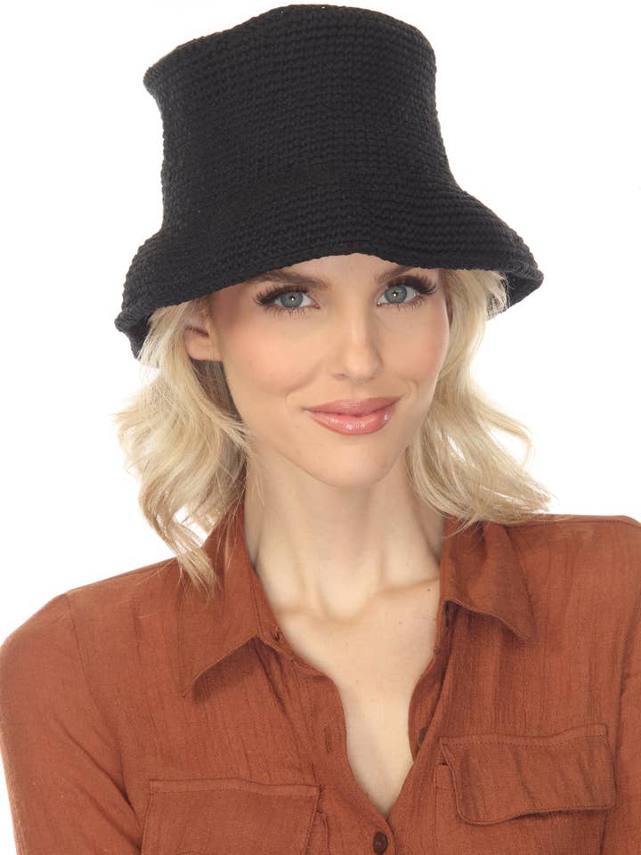Cotton Crochet Bucket Hat for wholesale by Lakhays Collection Inc.
