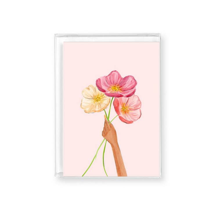 Almeida Illustrations - Wholesale Stationery/Notecard Set - Handheld Florals | Box Set of 8 Enclosure Cards4