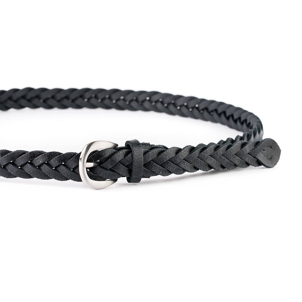 VALTICO - Vente Ceinture – femme - Ceinture en cuir tressé faite à la main1