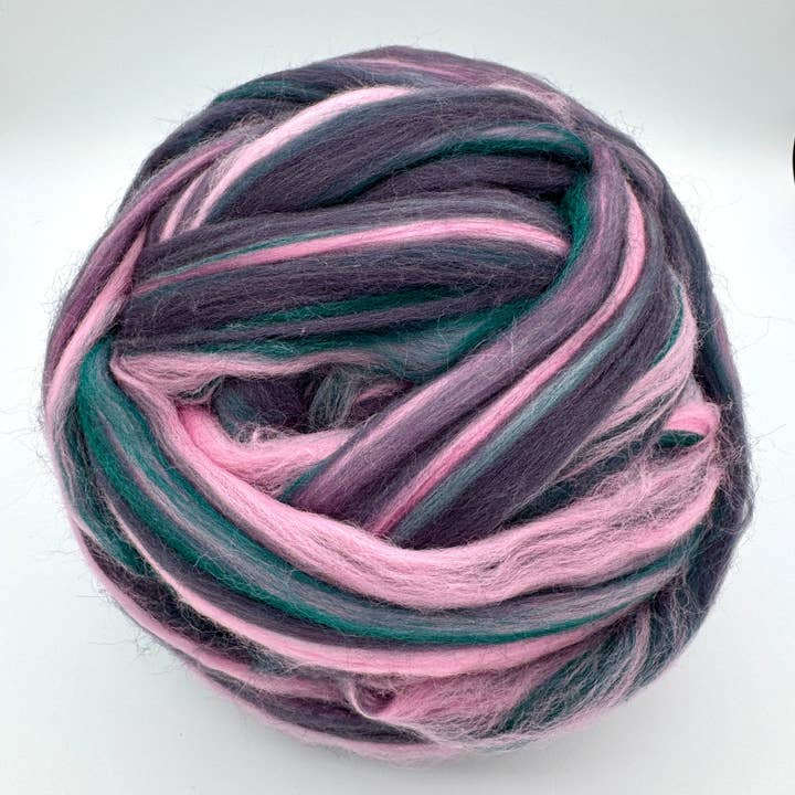 MIXED COLOR MERINO WOOL ROVING A24 CHARM for wholesale by Exotic Fiber