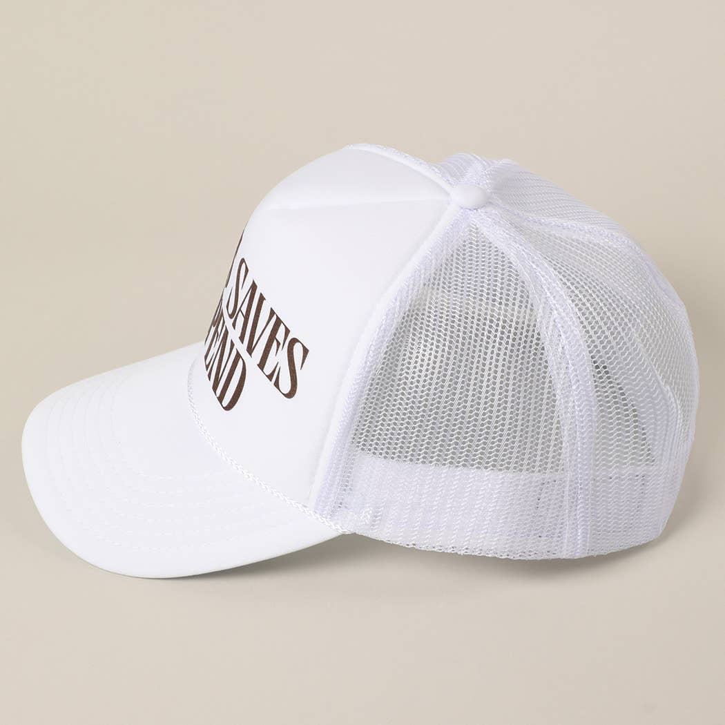 Fashion City - Vente Casquette de camionneur – unisexe - Casquette Trucker à Maille Arrière "JESUS SAUVE JE DÉPENSE"27