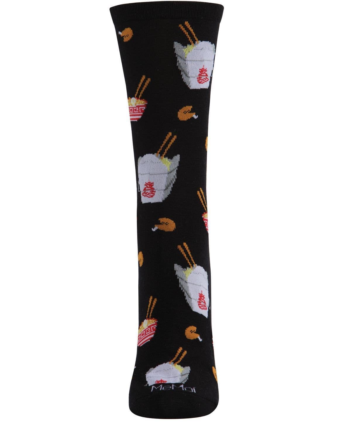 Infinity Classics International Inc. - Vente Chaussettes – femme - Chaussettes Crew MeMoi Let's Order Takeout Bamboo Blend1