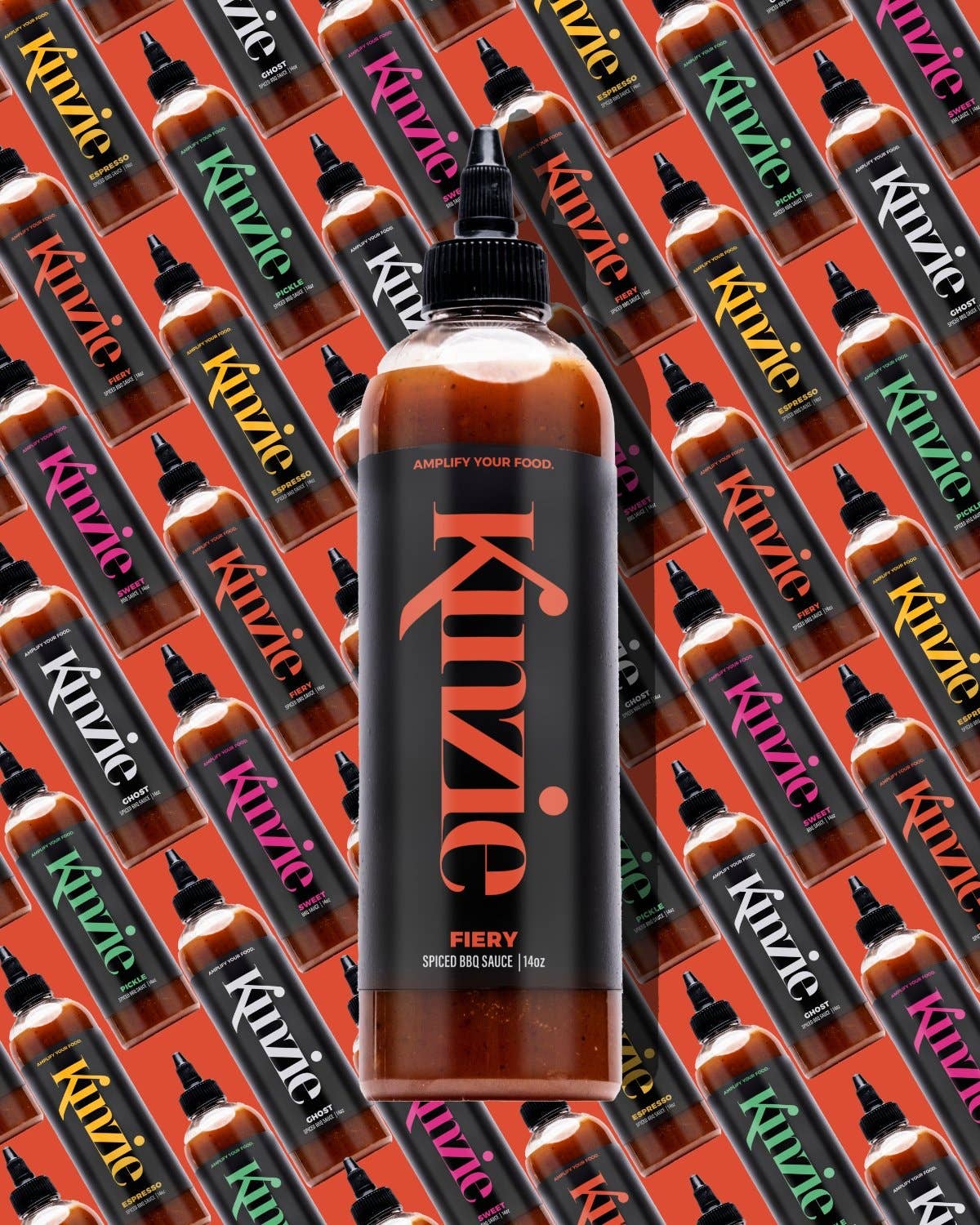 Kinzie Foods - Wholesale BBQ Sauce - Fiery BBQ Sauce, 14oz1