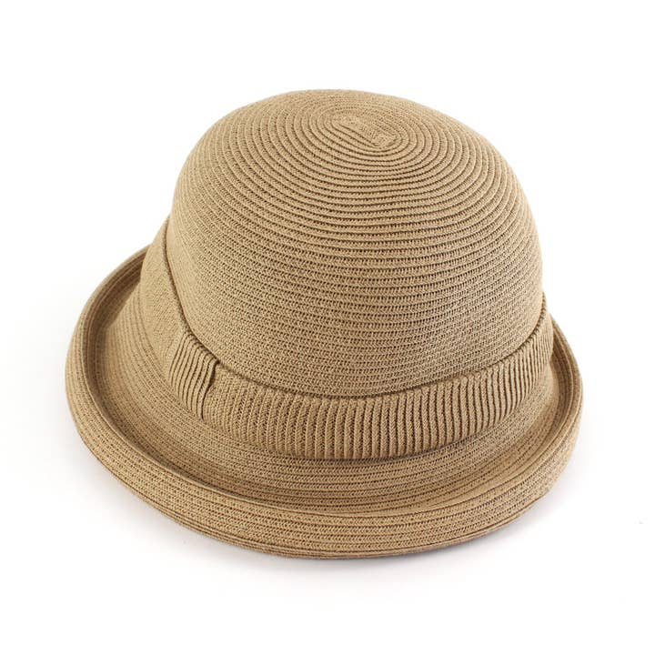 Pretty Persuasions - Vente Chapeau de paille – femme - Chapeau melon en paille H240172