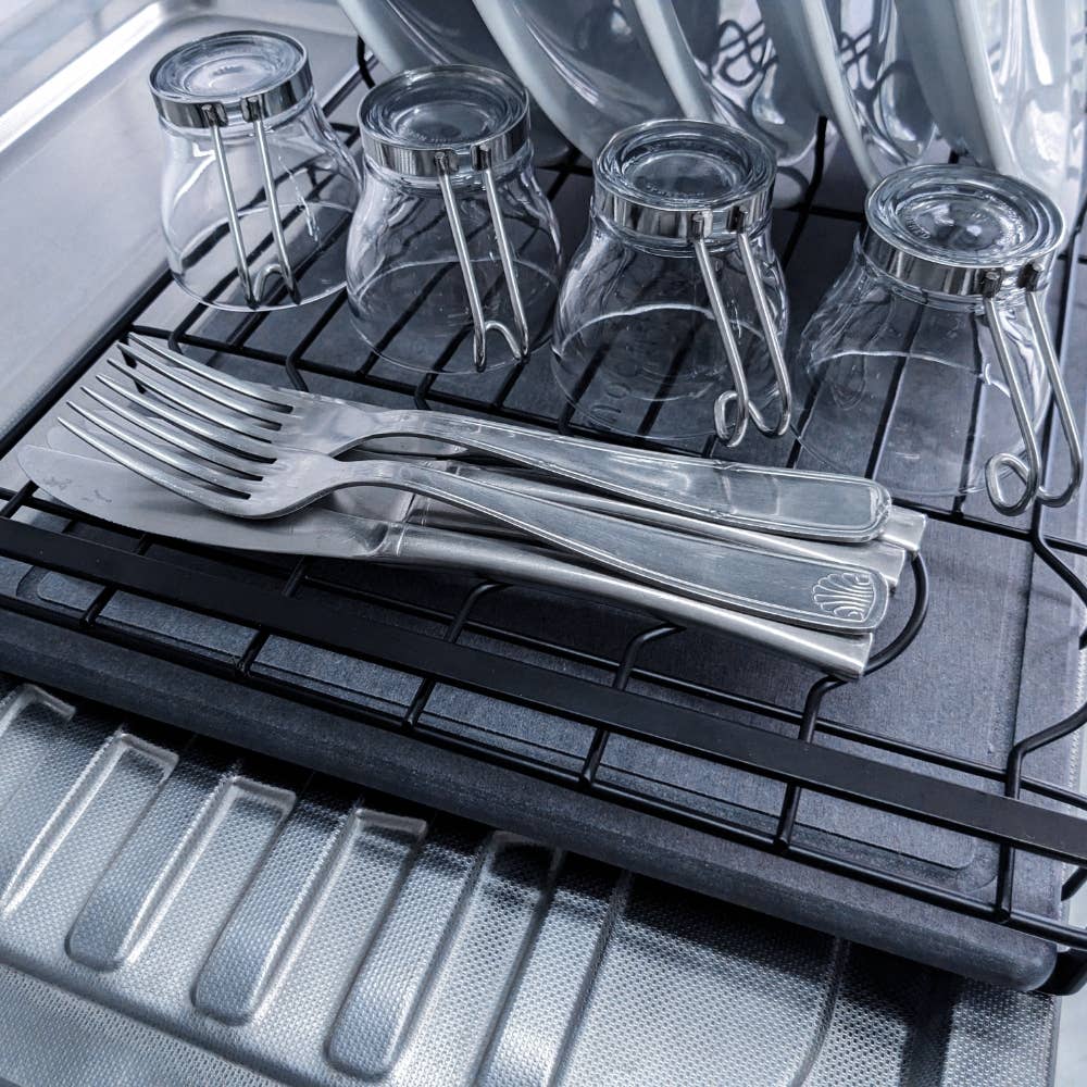 moonstone - Wholesale Dish Drying Mat/Rack - BLACK ILUKA DISH RACK6