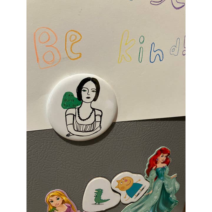 Colleen Harrington Studio - Wholesale Magnet - 2.25 Inch Round Magnet - I Am Quite Put Out3