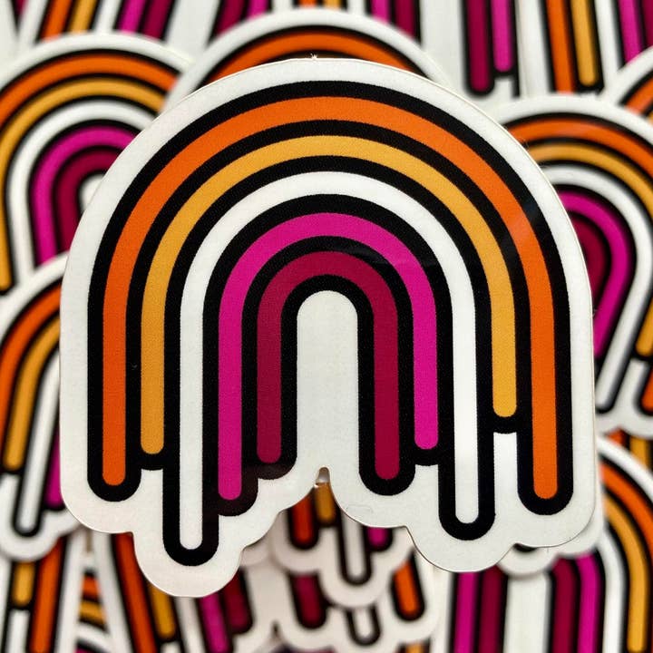 Adesivo de arco-íris lésbico por atacado de PurpleDuck