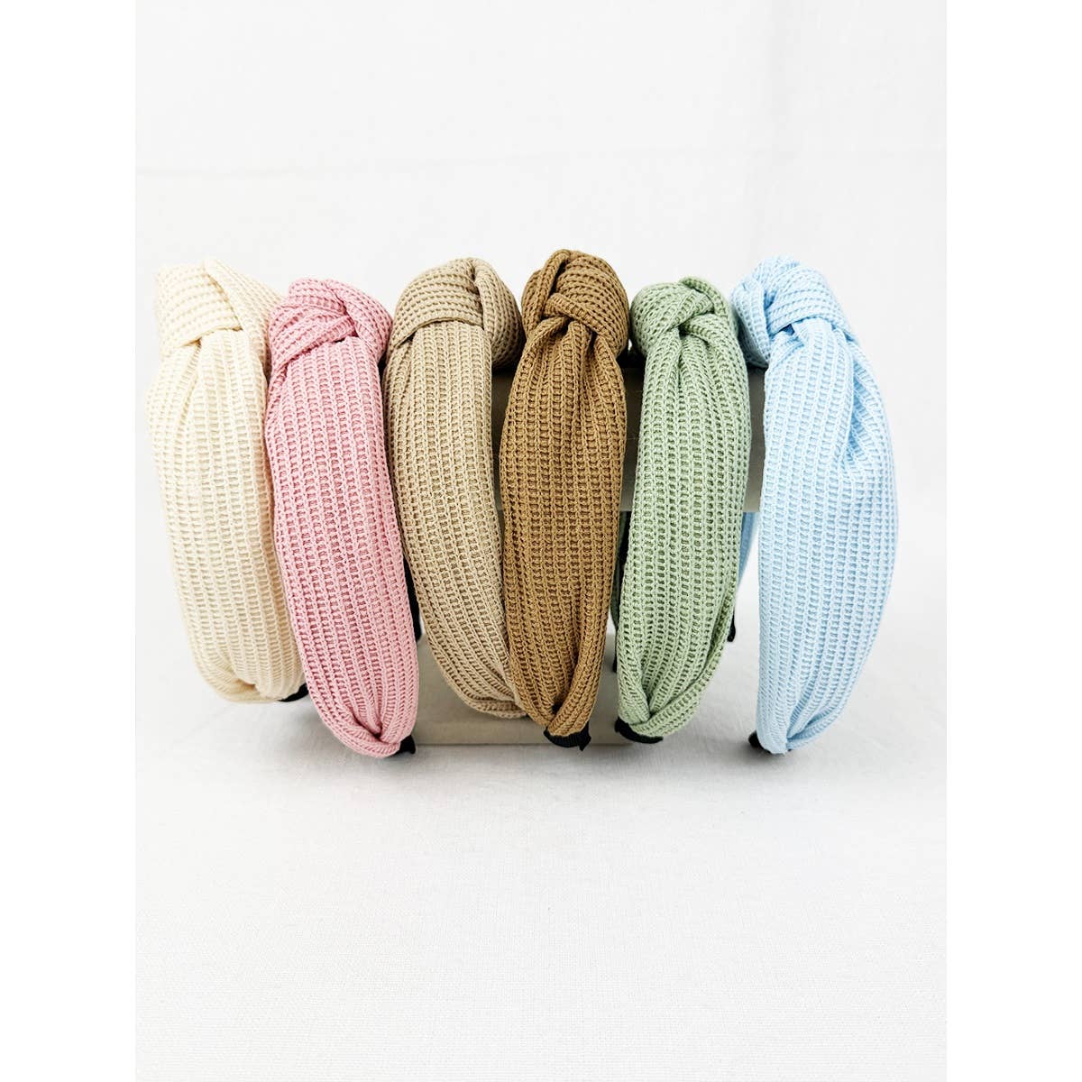 MIX COLOR All Year Long Waffle Knot Headband for wholesale on Faire3