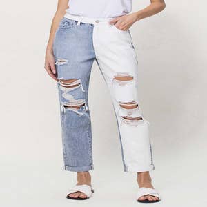 Purchase Wholesale two tone jeans. Free Returns & Net 60 Terms on Faire