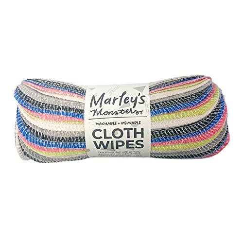 Marley's Monsters - Wholesale Face & Body Wipes - Cloth Wipes: Specialty Color Mixes - 12 or 24 pack15