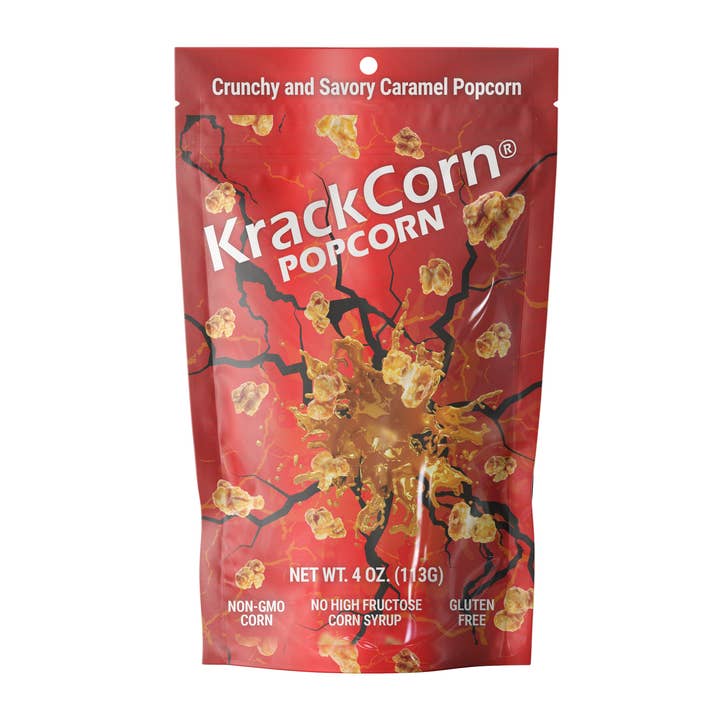 KrackCorn - Wholesale Popcorn - KrackCorn Popcorn 4oz Original Caramel - 12ct case1