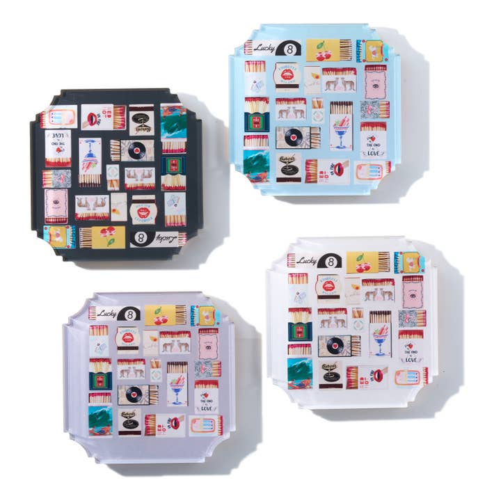 Ensembles de sous-verres en boîte, boîtes d'allumettes pour la vente par Maven Home