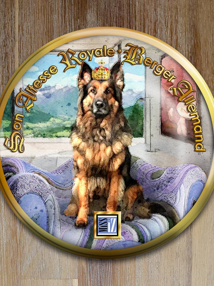 Espelho de bolso > Cão: PASTOR ALEMÃO por atacado de Miss Iz